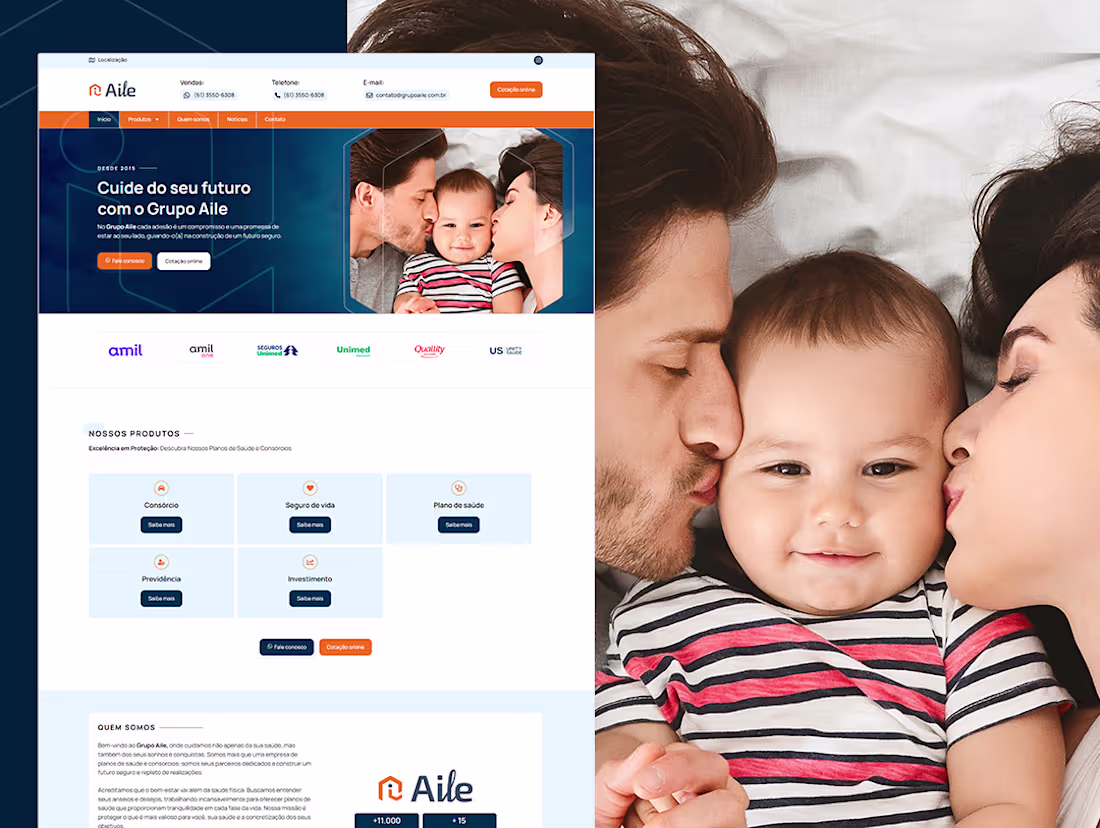 Cover image for Wordpress + Elementor Website - Grupo Aile
