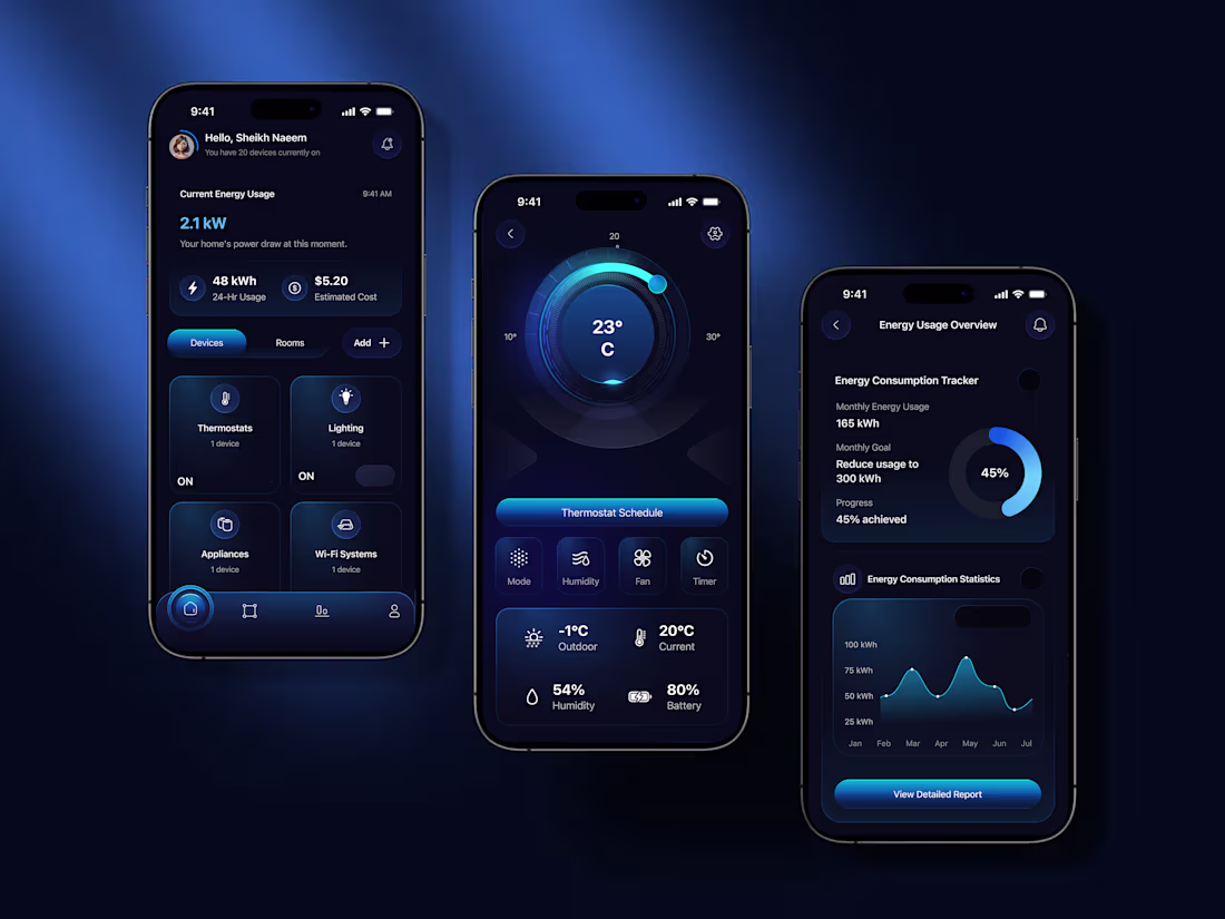 Cover image for Smart Home App Design Hey Everyone,,,, Excited to share a sl...