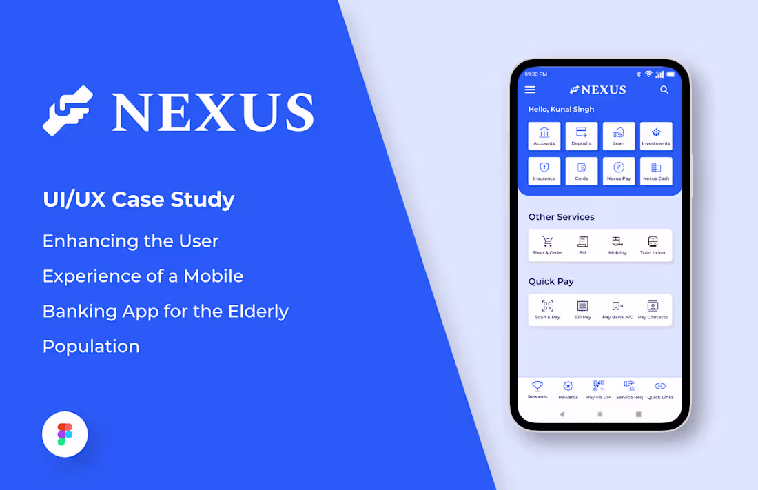 Cover image for UI/UX case study | Nexus Banking app