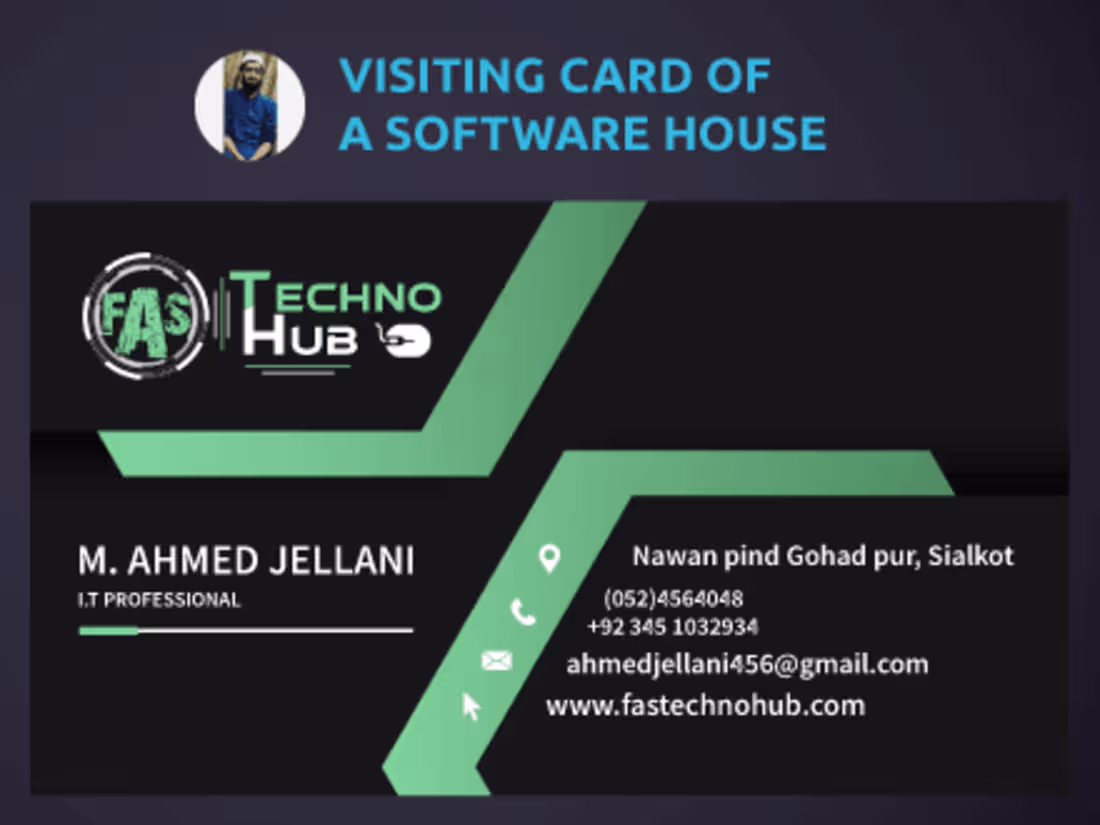 Cover image for BUSINESS CARD OF A SOFTWARE HOUSE