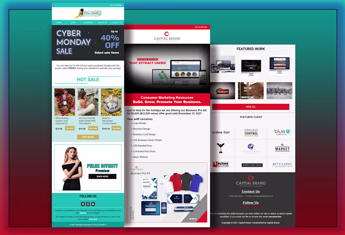 Cover image for Mailchimp Email Template Design