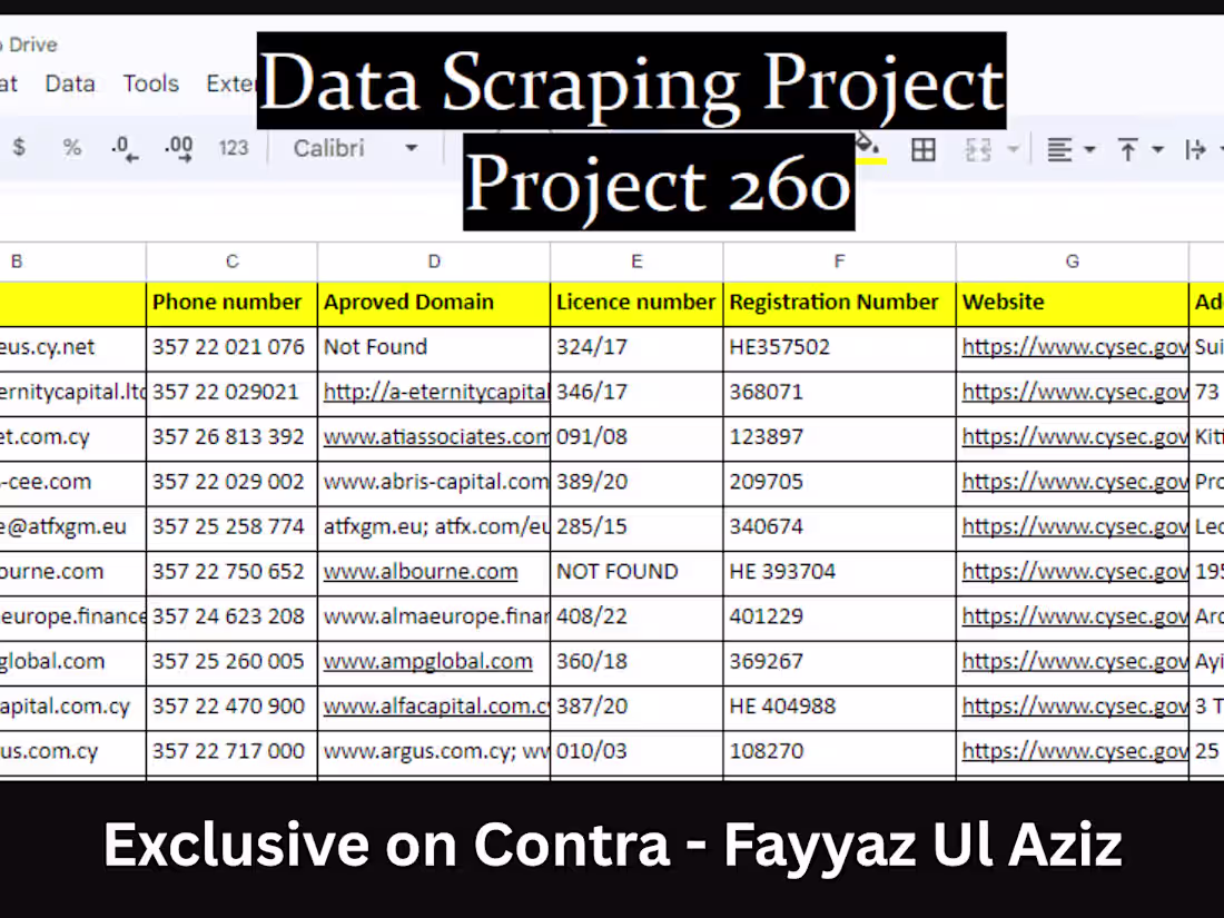 Cover image for 🔍 Completed Project: Data Scraping & Data Entry I recently ...
