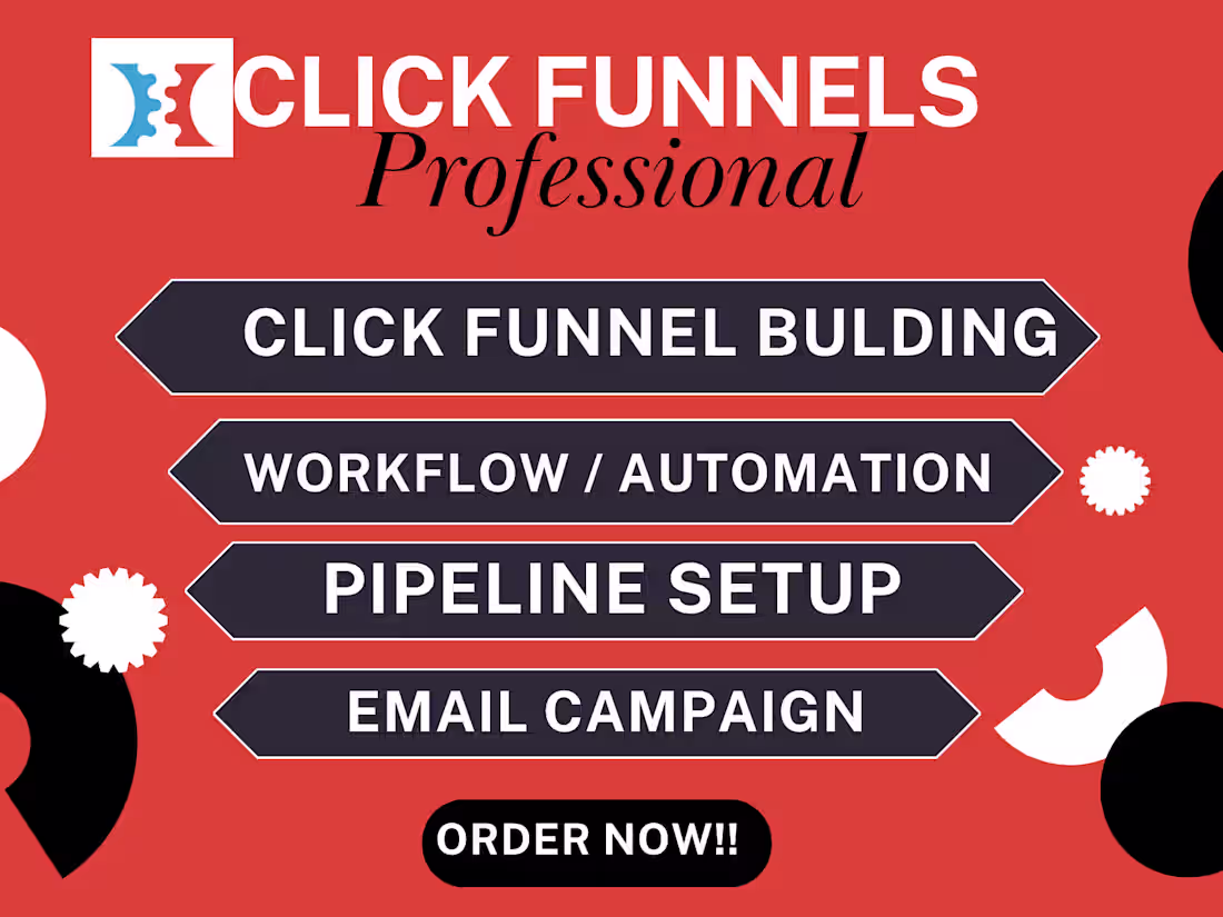 Cover image for Click Funnels Expert || Click Funnel building || Landing Page