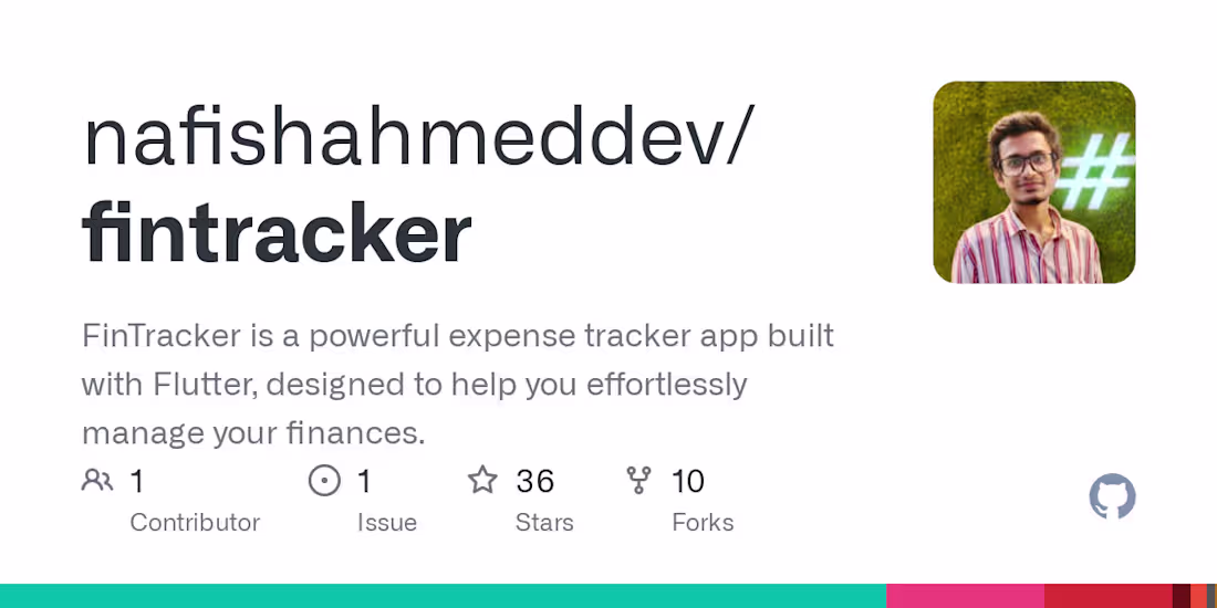 Cover image for FinTracker - Expense Tracker App