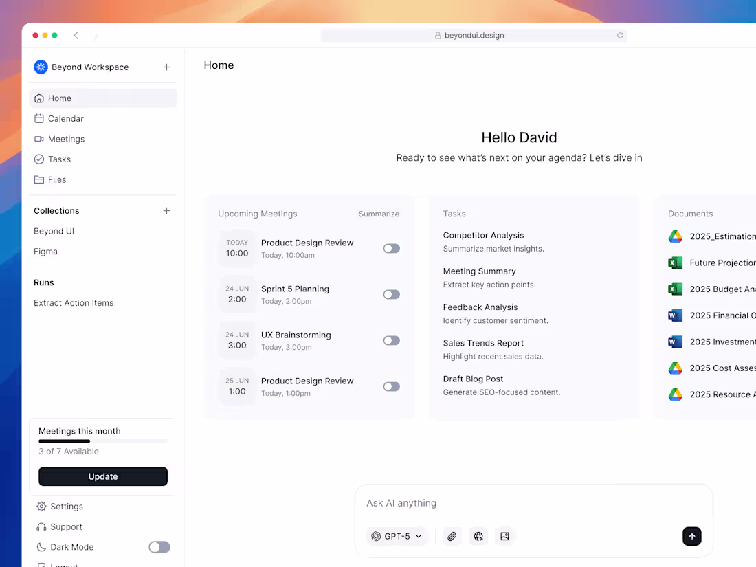 Cover image for The AI App Template in Beyond UI 3.0 (https://www.beyondui.d...