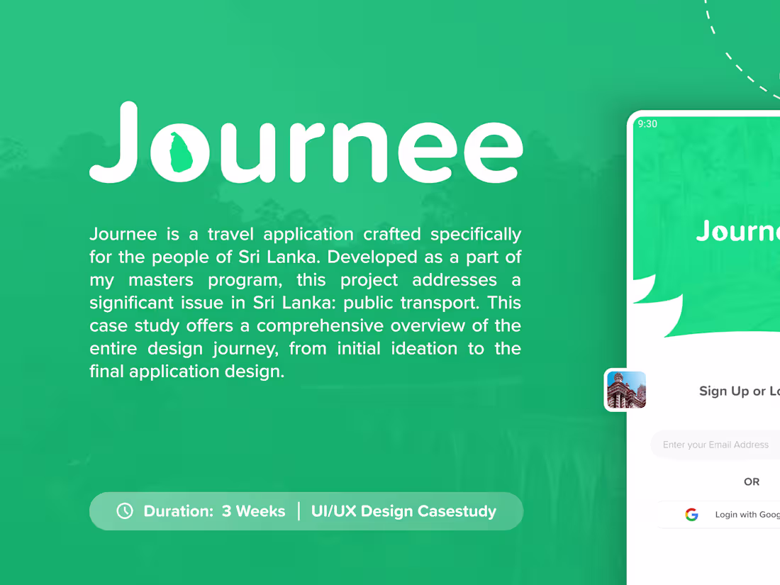 Cover image for Journee - A UI/UX Case study