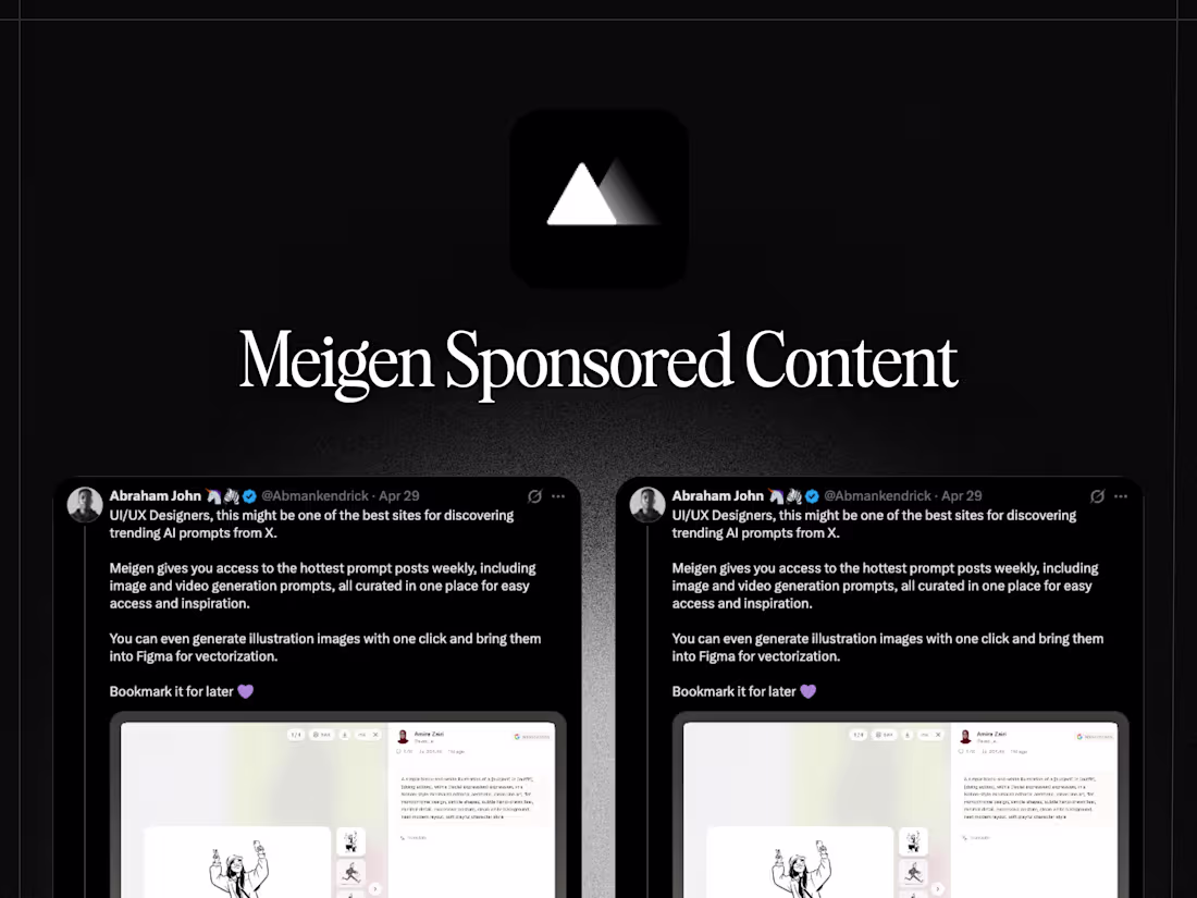 Cover image for Meigen Sponsored Content on X