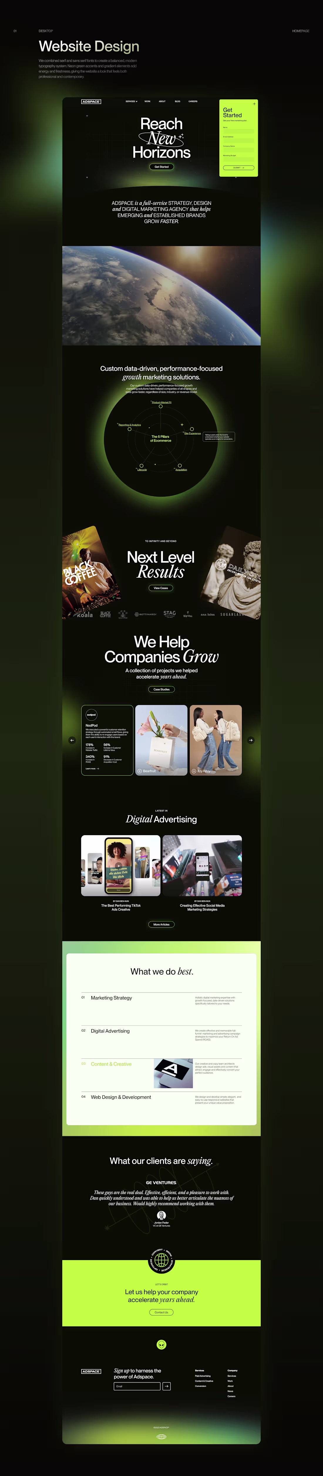 Cover image for Design a modern, professional website