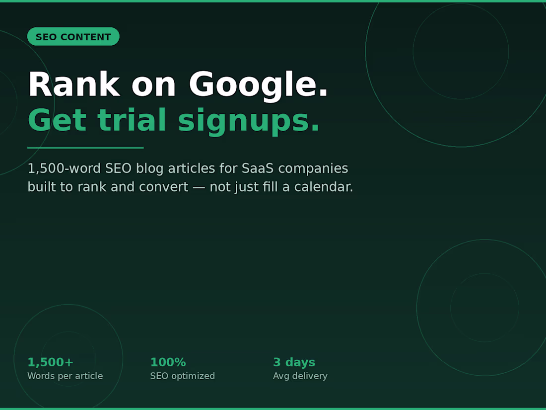 Cover image for SEO blog writing for SaaS