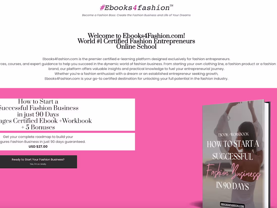Cover image for Fashion Marketing Online School