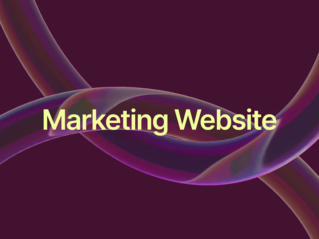 Cover image for Marketing Website