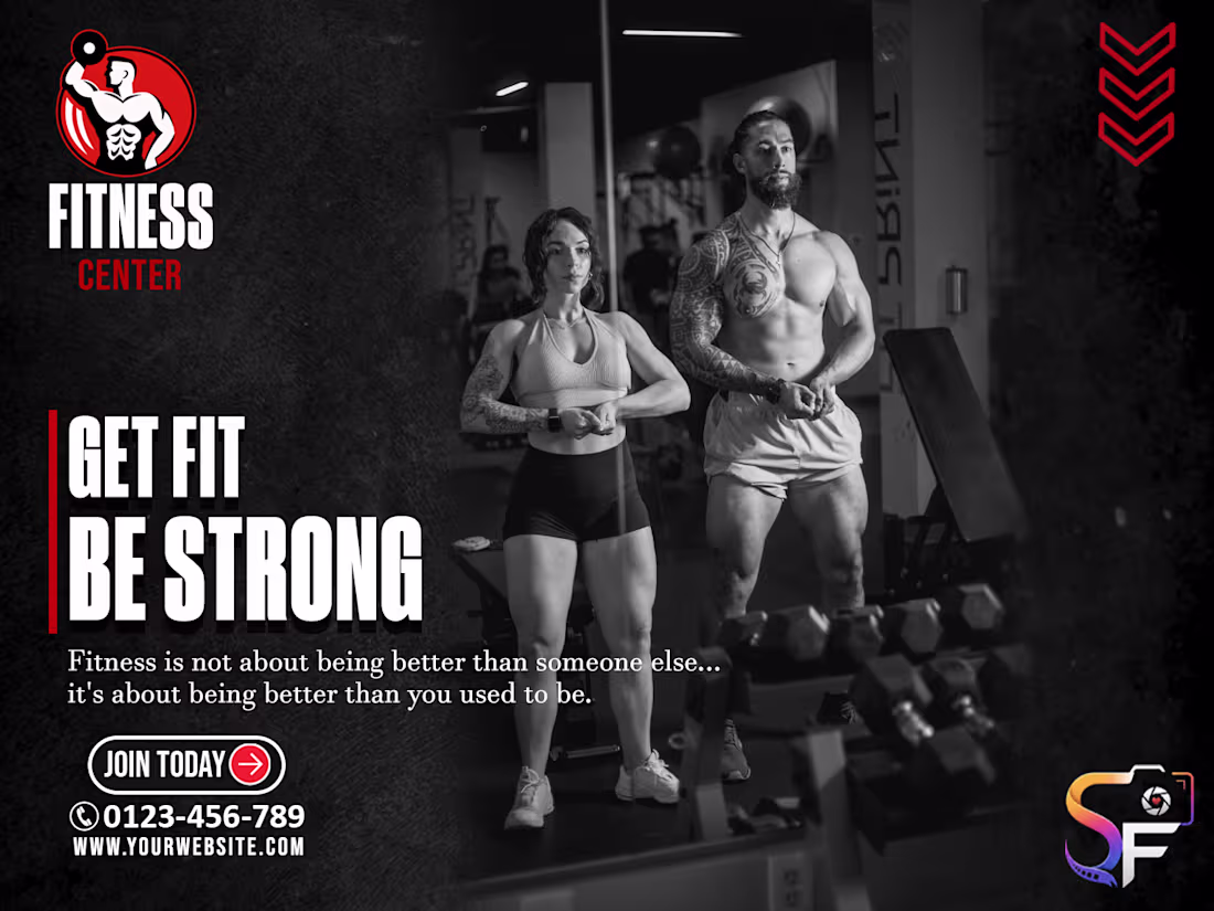Cover image for Professional Fitness Promotional Banner Design