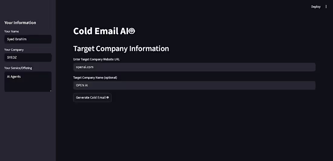 Cover image for ColdMailAI generates personalized cold emails