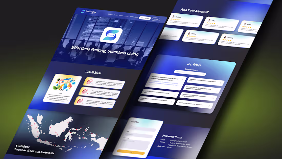 Cover image for SwiftSpot | Website UI/UX Design