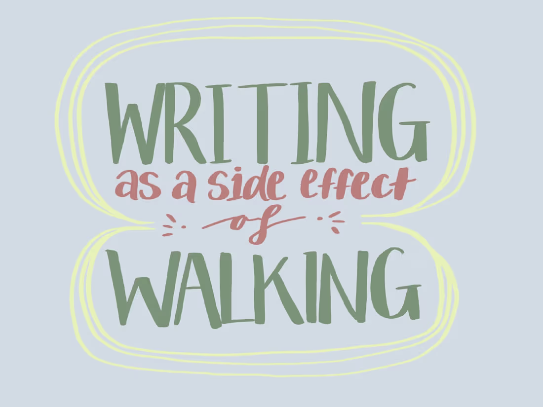 Cover image for Writing as a Side Effect of Walking - Poem
