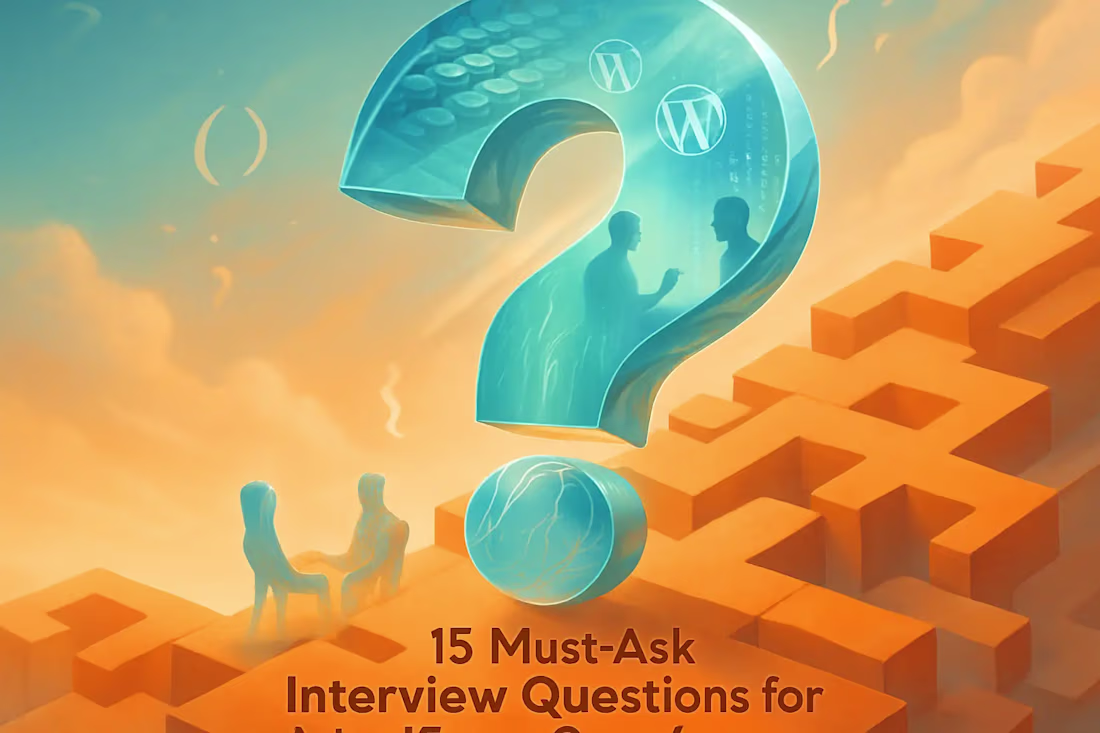 Cover image for 15 Must-Ask Interview Questions for WordPress Developers (and What to Look For)