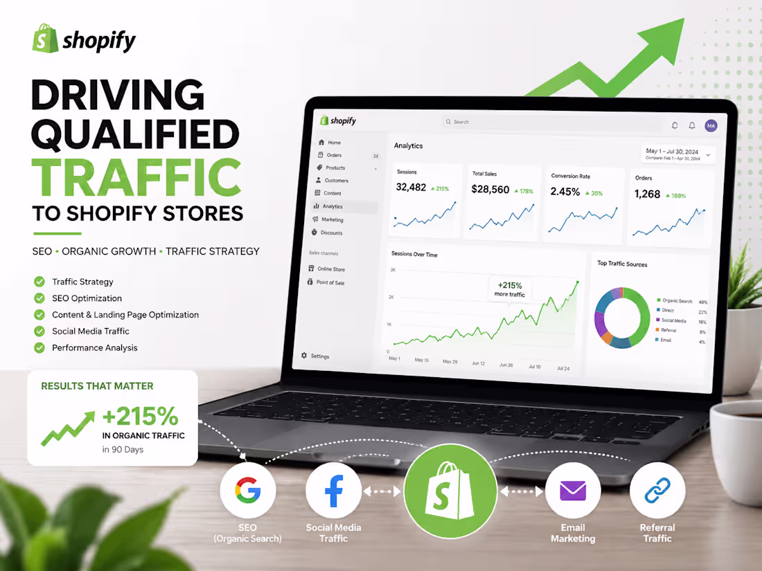 Cover image for Shopify Traffic Growth Strategy
I worked