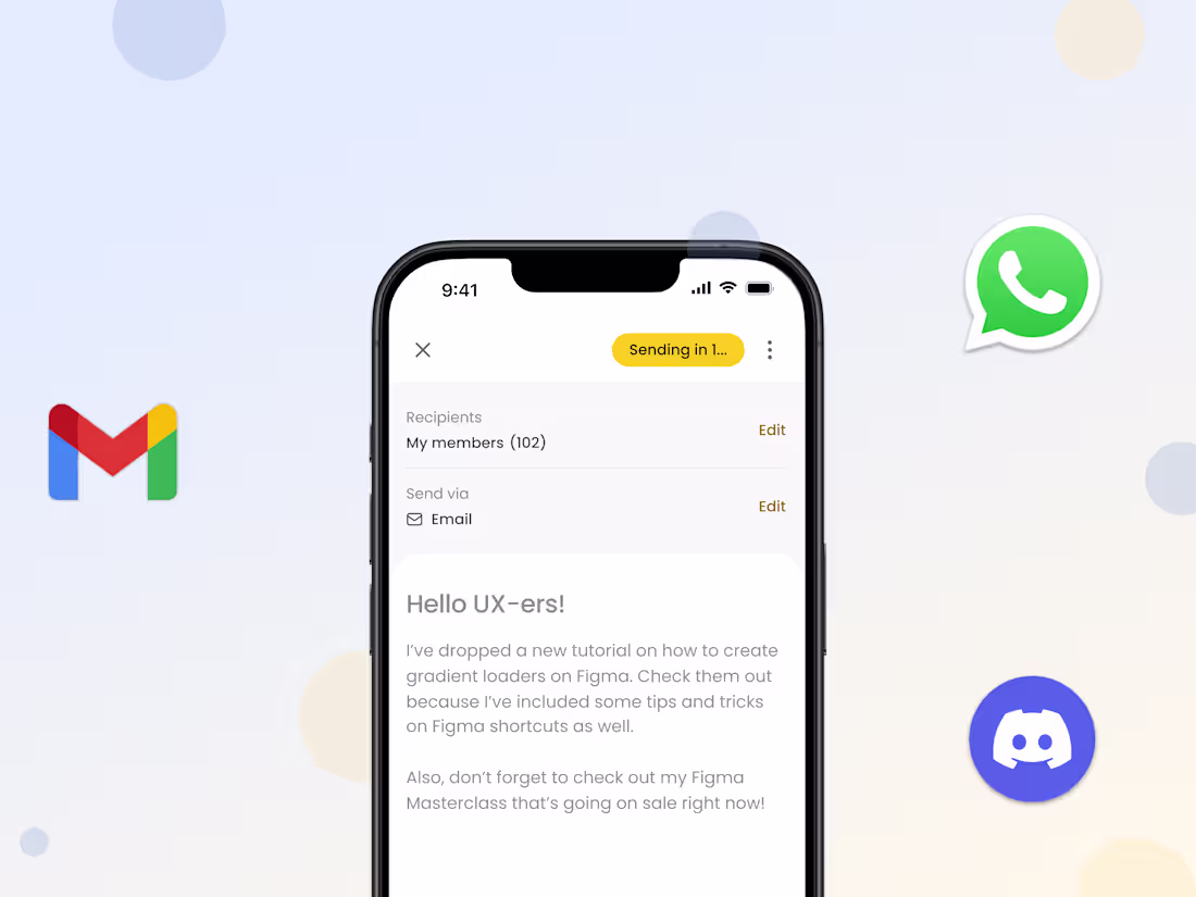 Cover image for Email marketing in Nas.io Mobile App