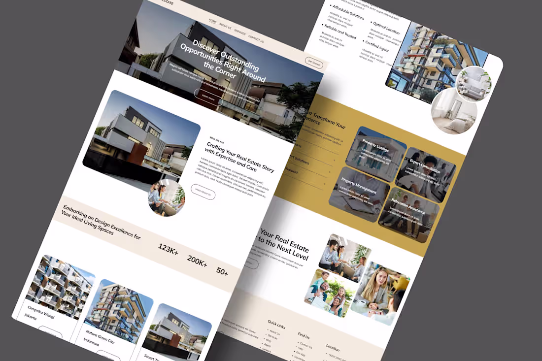 Cover image for Premium Real Estate Agency Website