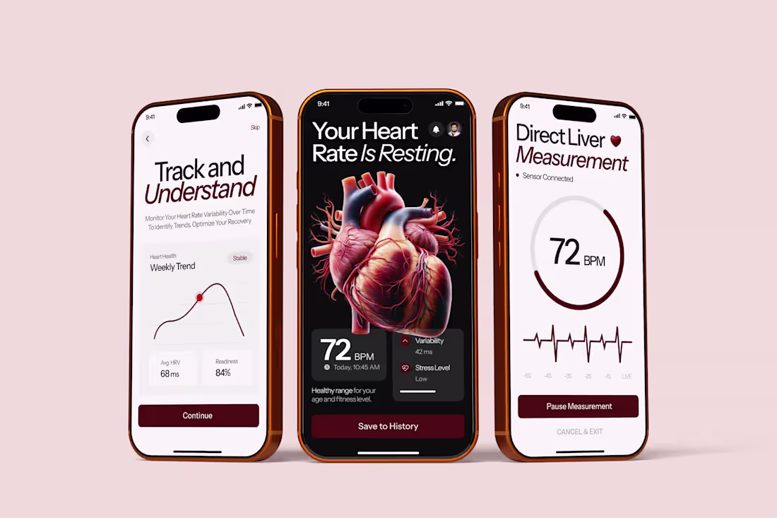 Cover image for Heart Health Monitoring App, Modern