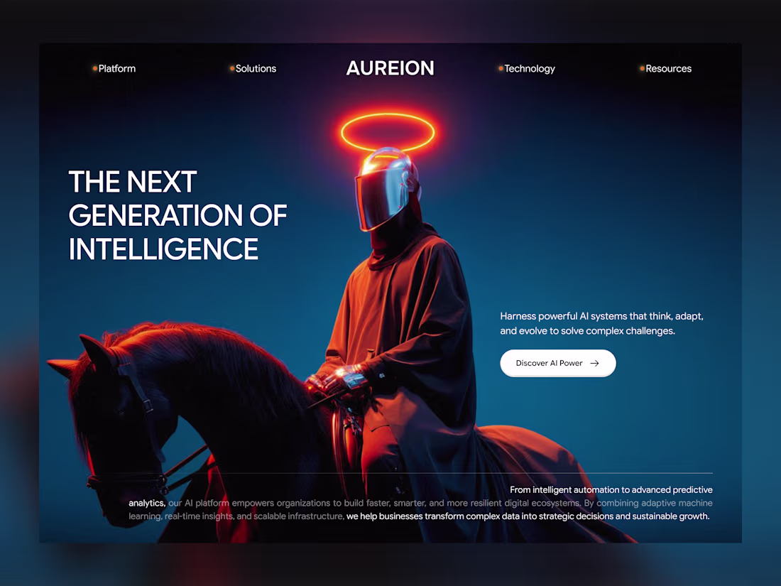 Cover image for Hero for an AI Platform