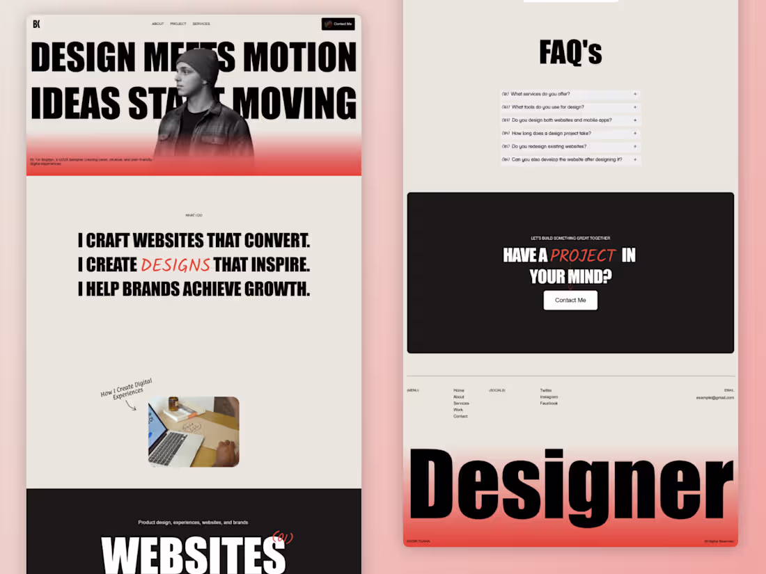 Cover image for Design Orbit Landing Page Development
