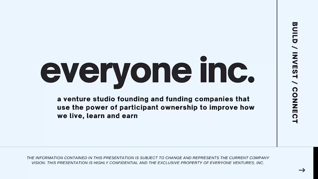Cover image for EVERYONE INC. OVERVIEW Deck