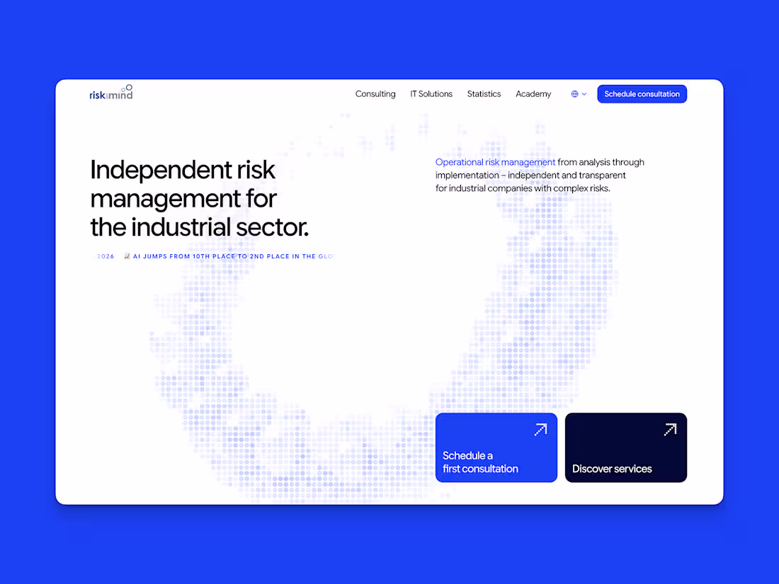 Cover image for Expert Consultancy Website for Industrial Risk Management