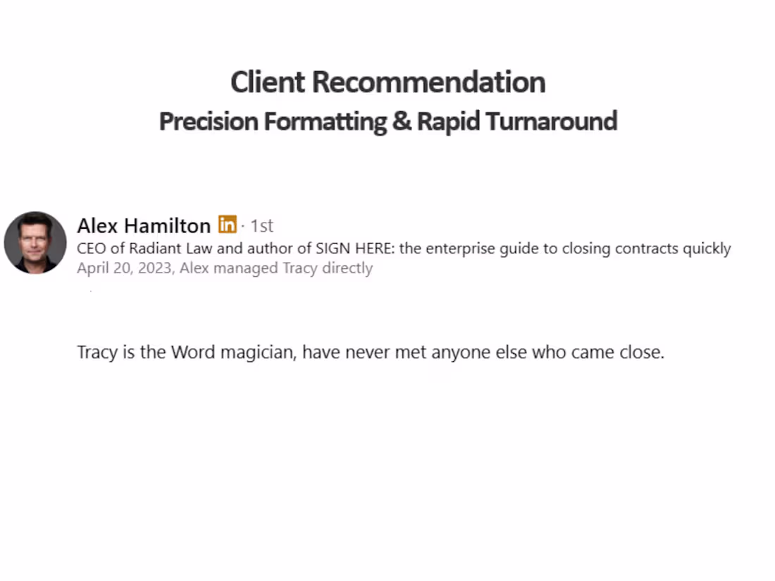 Cover image for Client Recommendation