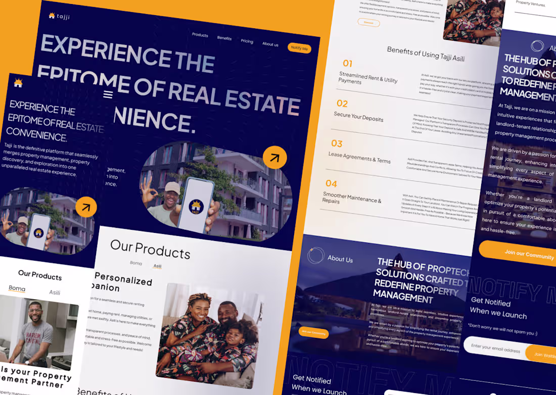 Cover image for REAL ESTATE LANDING PAGE
