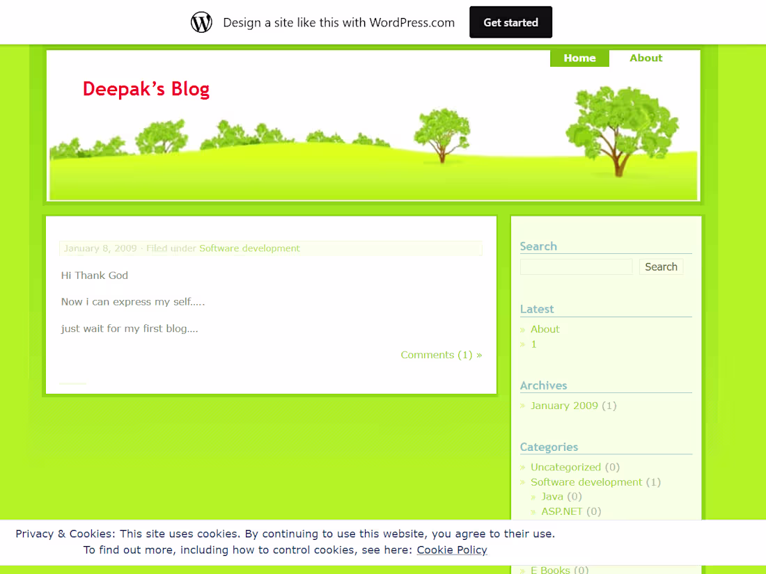 Cover image for Deepak’s Blog