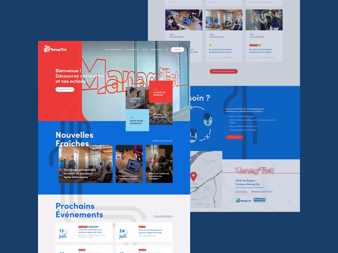 Cover image for Manag'Est - Professional Training Platform