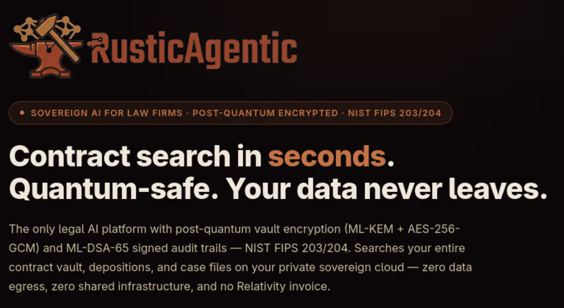 Cover image for The only legal AI platform