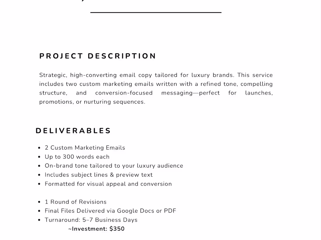 Cover image for Luxury Copywriting for Social Media & Email Marketing