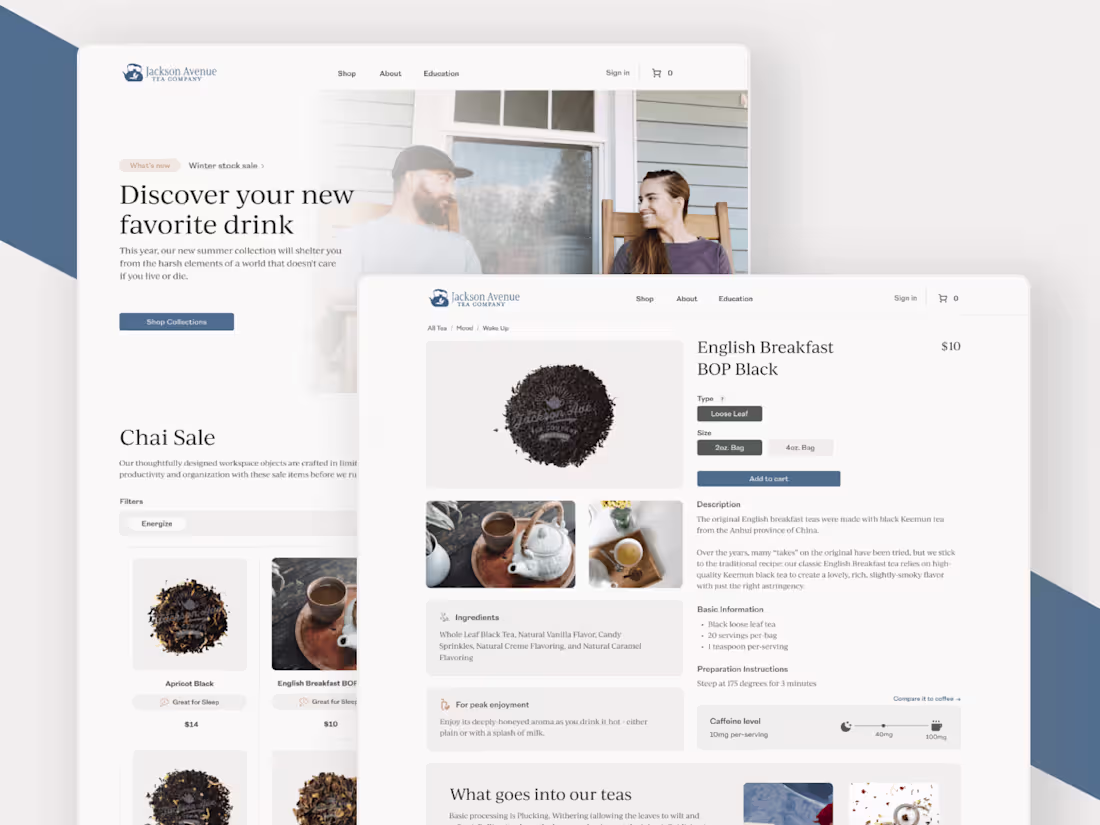 Cover image for Modern E-commerce Solution Brews Success for Tea Company