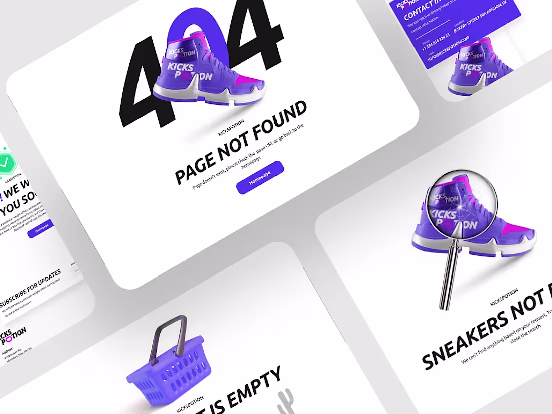 Cover image for Kicks Potion | e-Commerce Project 🌀