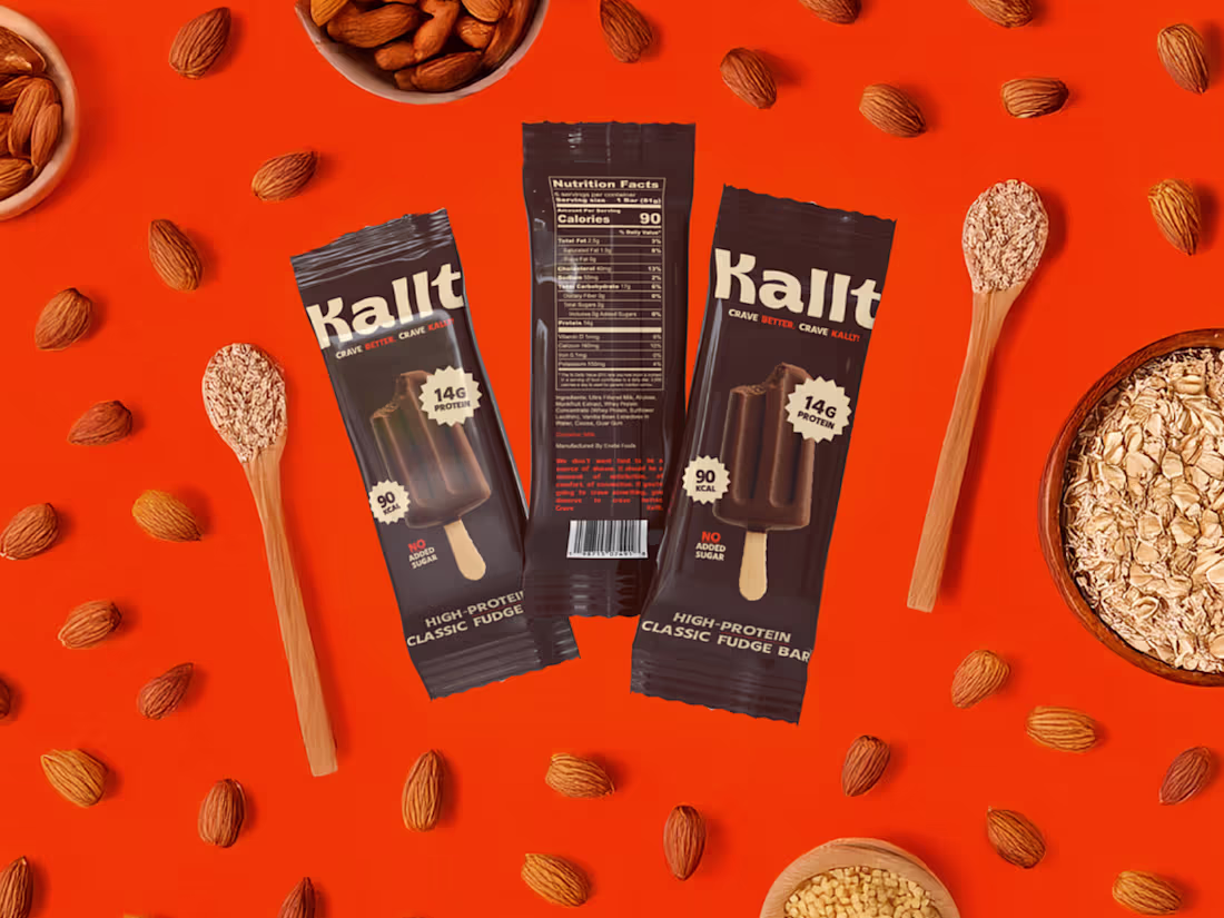 Cover image for Kallt High Protein Bar Package Redesign