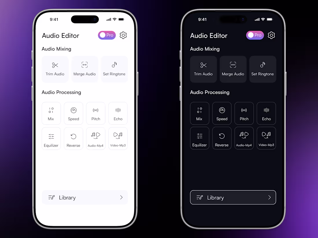 Cover image for Audio Editor App – UI/UX Design