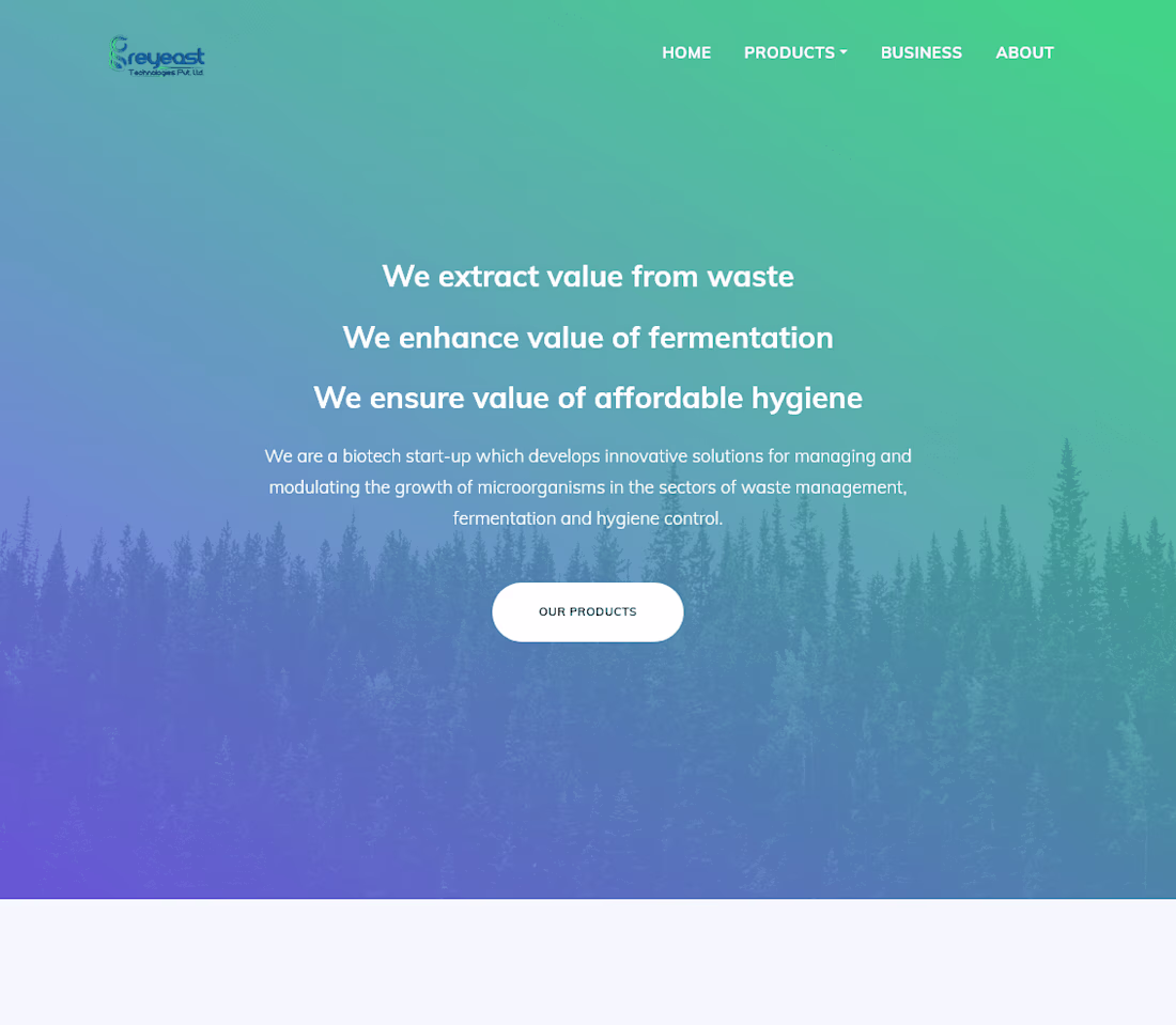 Cover image for Business Website For a Biotech Startup