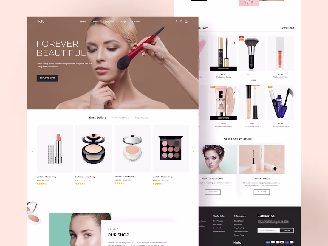 Cover image for Cosmetic E-commerce Website UI/UX Design