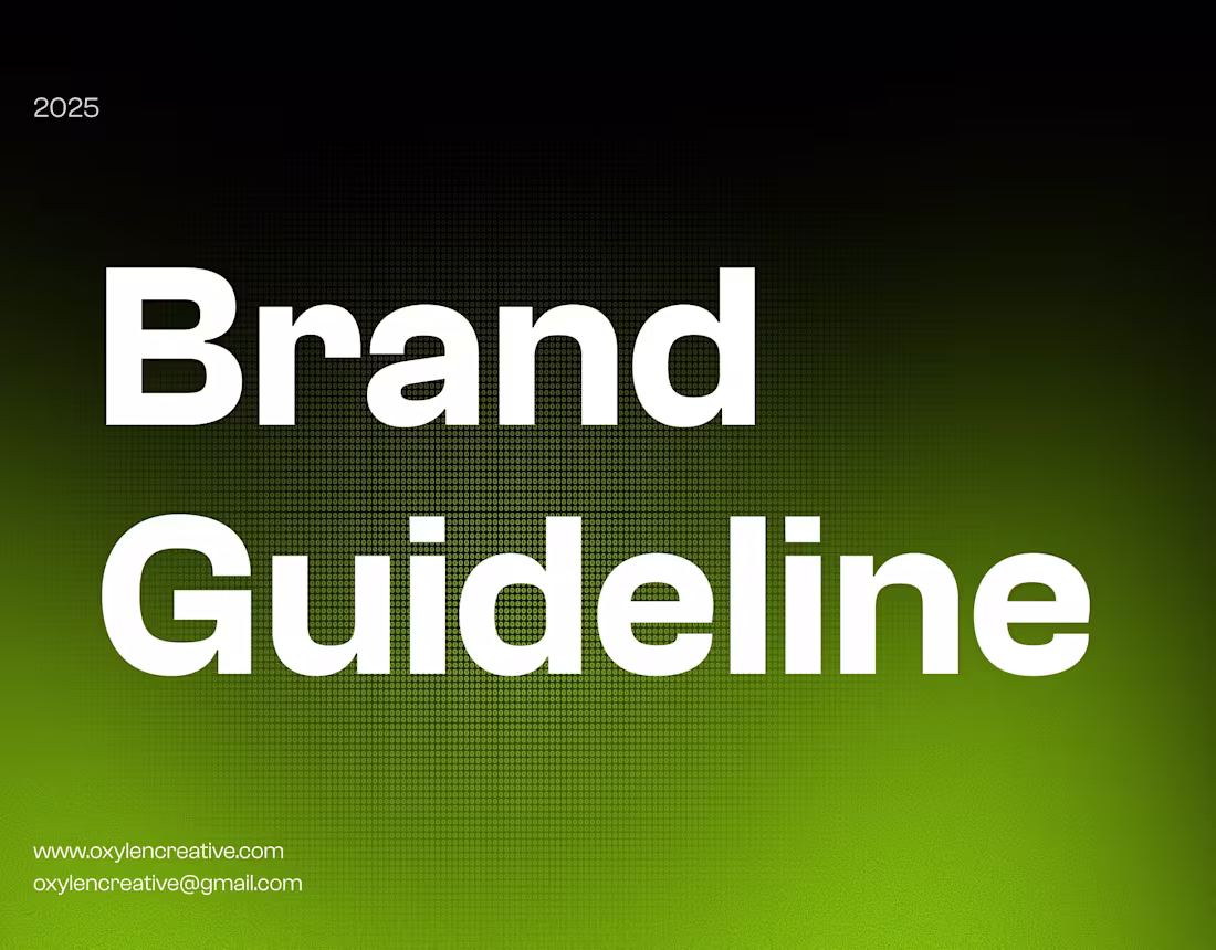 Cover image for Oxylen Creative Brand Guidelines.