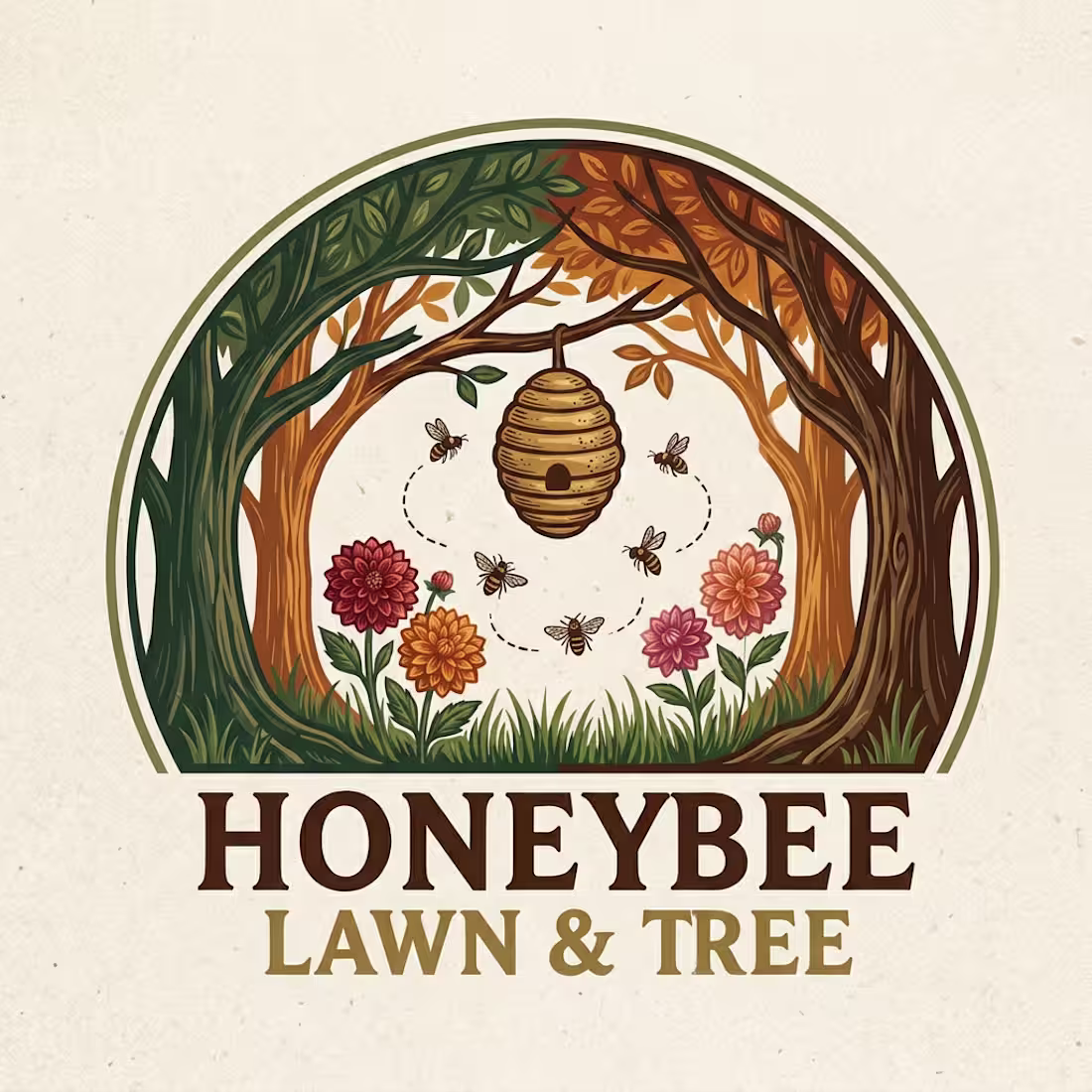 Cover image for Honeybee Lawn & Tree
An illustrative