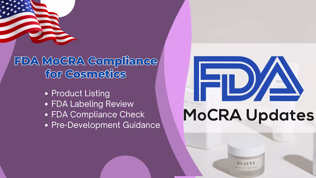 Cover image for list your cosmetic product and review fda mocra compliance