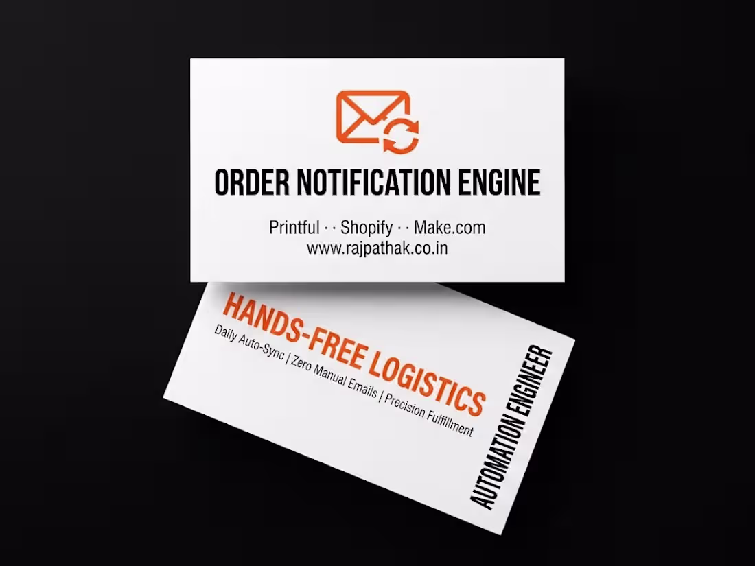 Cover image for Order Update Automation with Make, Printful & Shopify