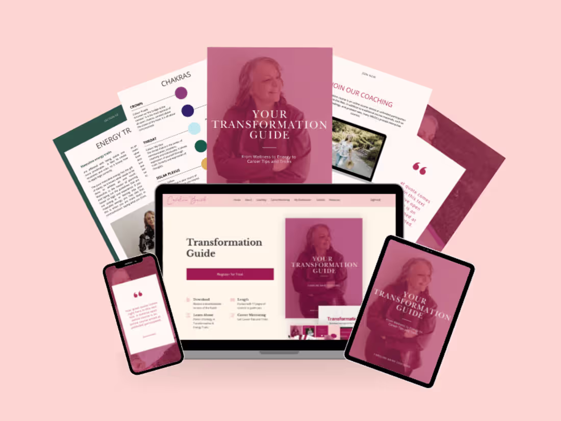Cover image for Caroline Baird Coaching Brand + Web + Marketing + Content
