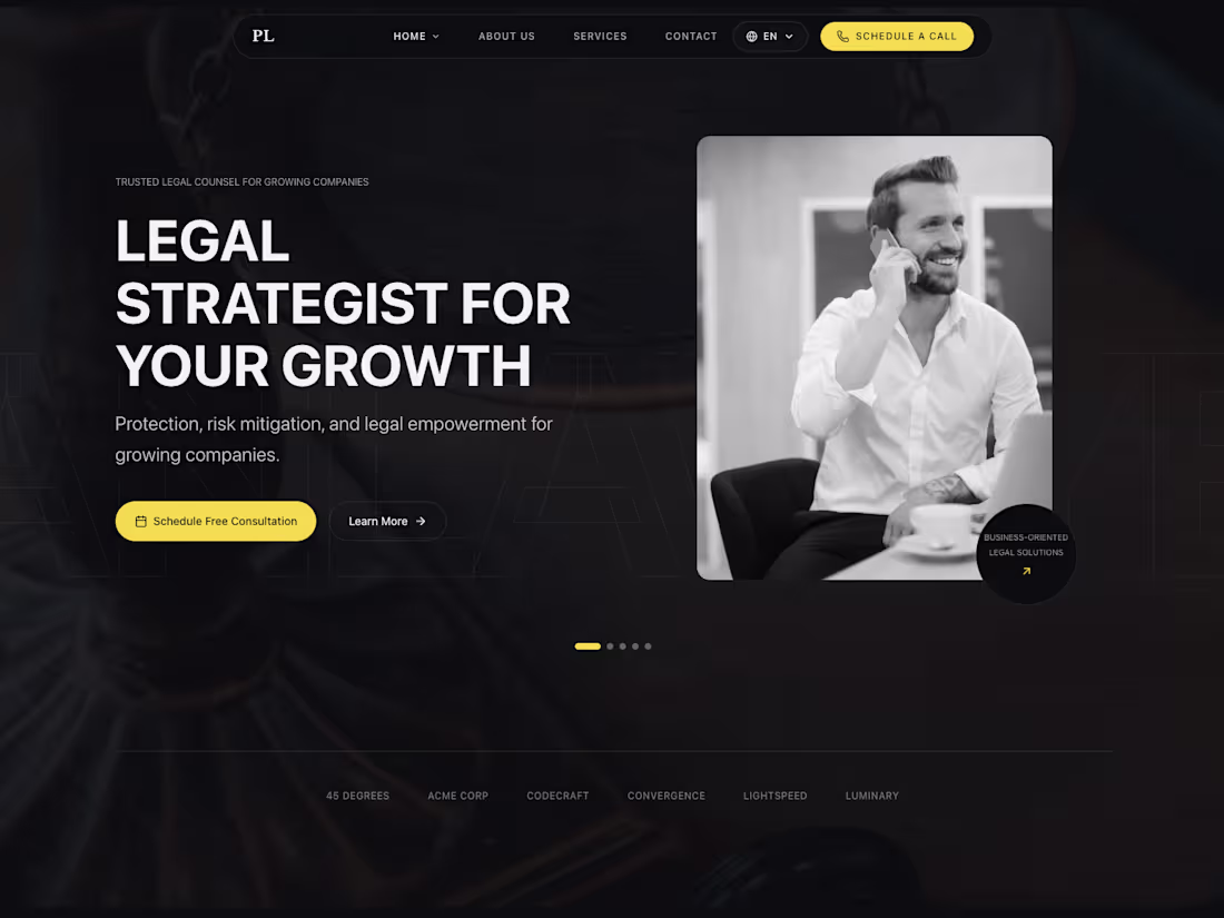 Cover image for Lawyer Website Template I’ve built a modern, conversion-focu...