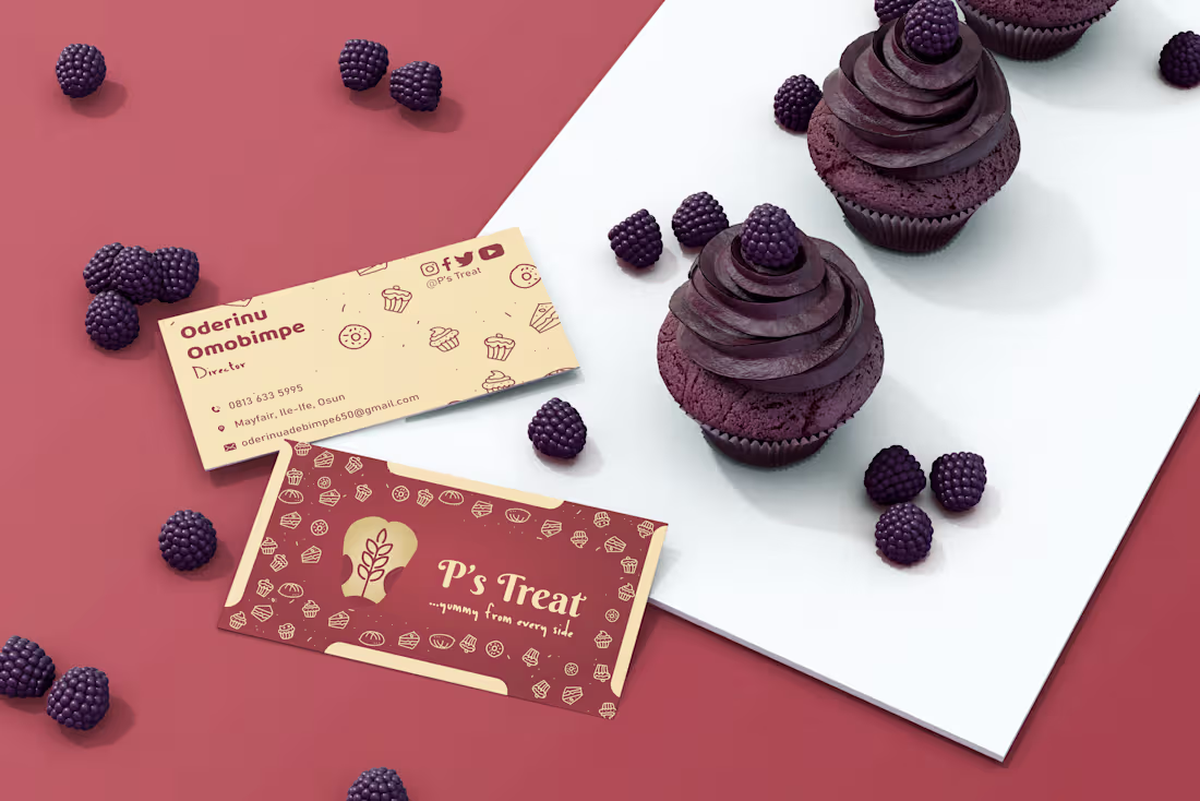 Cover image for Brand Identity For a Pastry Brand | P's Treat 🥮