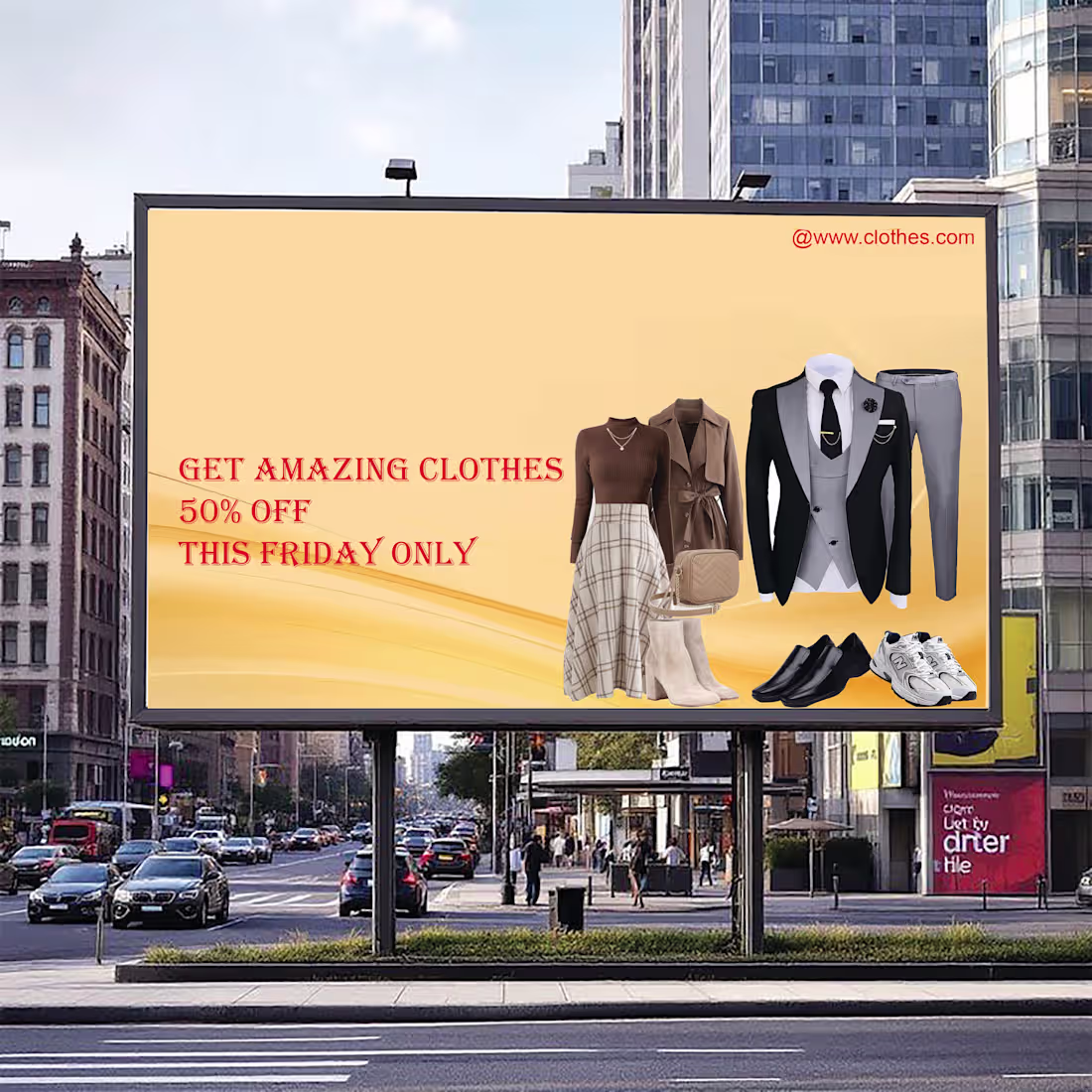 Cover image for Fashion advertisement billboard