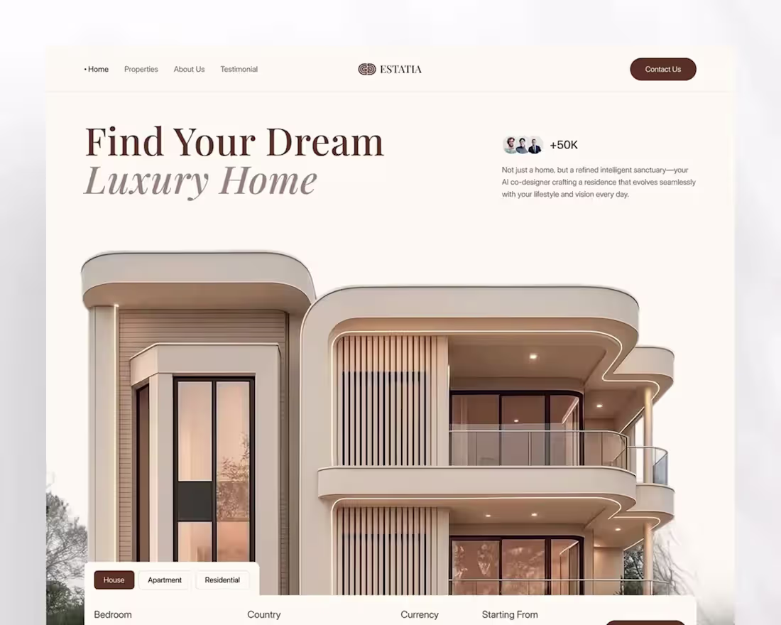 Cover image for Framer-Built Luxury Real Estate Website