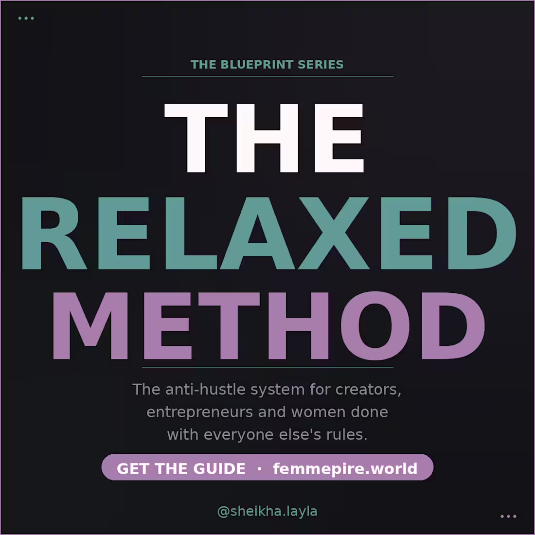 Cover image for The Relaxed Method
